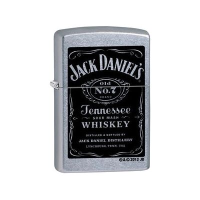 Zippo Jack Daniel's Old No. 7 Logo Street Chrome isqueiro Zippo Jack Daniel's Old No. 7 Logo Street Chrome isqueiro