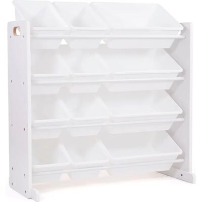 Étagère de rangement pour jouets Humble Crew - 12 boîtes, Blanc - Publicité Étagère de rangement pour jouets Humble Crew - 12 boîtes, Blanc - Publicité