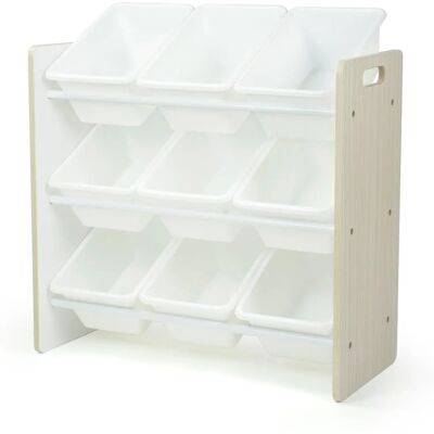 Étagère de rangement pour jouets Humble Crew blanche - 9 boîtes - Organisateur de chambre d'enfants - Publicité Étagère de rangement pour jouets Humble Crew blanche - 9 boîtes - Organisateur de chambre d'enfants - Publicité