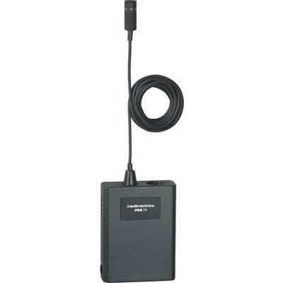 Audio-Technica PRO 70 Microphone - Cardioid Condenser Lavalier/Instrument Microphone - Microphone for Voice & Instruments Audio-Technica PRO 70 Microphone - Cardioid Condenser Lavalier/Instrument Microphone - Microphone for Voice & Instruments