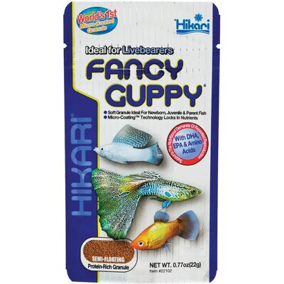Hikari Fancy Guppy - 22g Visvoer - Kleur & Groei Hikari Fancy Guppy - 22g Visvoer - Kleur & Groei