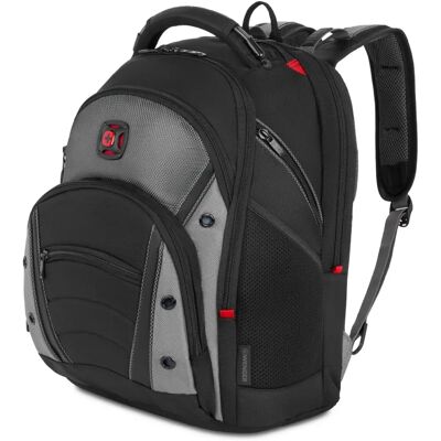 Wenger 600635 SYNERGY 16" Laptop Backpack - Padded, 16-inch, Black/Grey Wenger 600635 SYNERGY 16" Laptop Backpack - Padded, 16-inch, Black/Grey