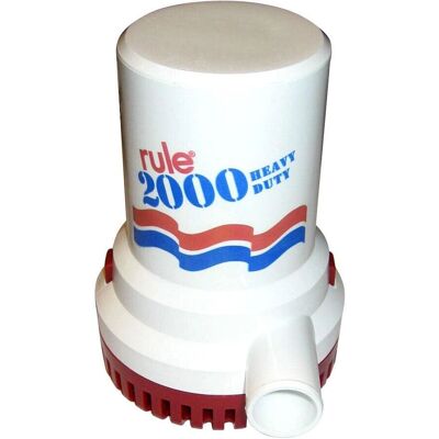 Rule 2000 24V Bilge Pump - High Capacity, Manual & Auto, 120L/min Rule 2000 24V Bilge Pump - High Capacity, Manual & Auto, 120L/min