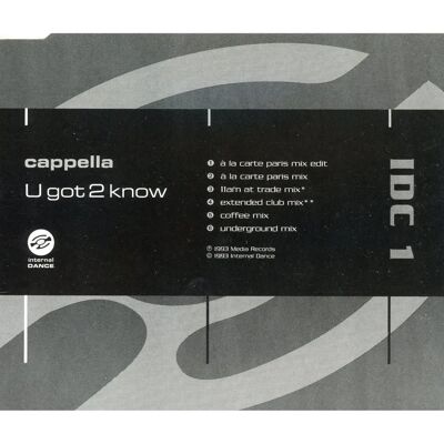 Cappella U Got 2 Know CD - Gebraucht - UK-Import Cappella U Got 2 Know CD - Gebraucht - UK-Import