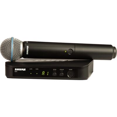 Shure BLX24 - Beta 58A (K14, 614-638 MHz) Draadloos Microfoonset Shure BLX24 - Beta 58A (K14, 614-638 MHz) Draadloos Microfoonset