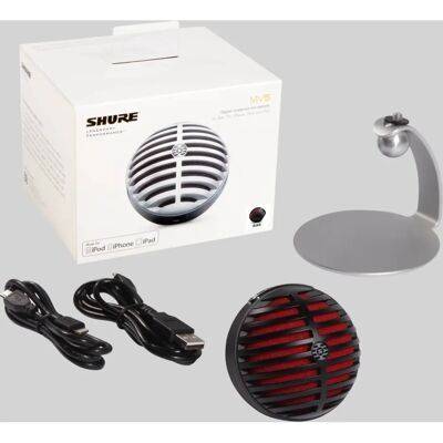 Shure - MV5 - Czarny - USB/Lightning - mikrofon Shure - MV5 - Czarny - USB/Lightning - mikrofon