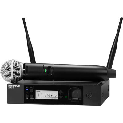 Bezdrátový mikrofonní systém Shure - SM58, Dvoufrekvenční, 12h Baterie Bezdrátový mikrofonní systém Shure - SM58, Dvoufrekvenční, 12h Baterie