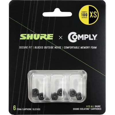 Shure EACYF1 Earbud Tips - Foam Sleeves X-Small Shure EACYF1 Earbud Tips - Foam Sleeves X-Small