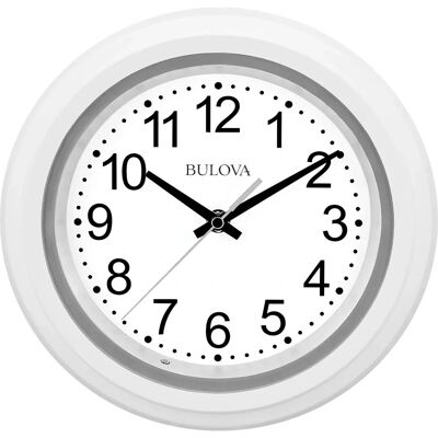 Bulova - C4865 - White - 10" - Wall Clock Bulova - C4865 - White - 10" - Wall Clock