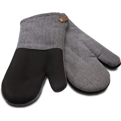Cuisinart - Placeholder Neoprene Mitt Herringbone Charcoal - Pack 2 - Ugnsvantar Cuisinart - Placeholder Neoprene Mitt Herringbone Charcoal - Pack 2 - Ugnsvantar