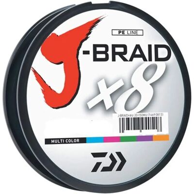 Daiwa J-BRAIDX8 - Bobina di riempimento multicolore - Linea da pesca Daiwa J-BRAIDX8 - Bobina di riempimento multicolore - Linea da pesca