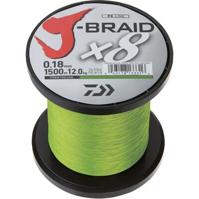 Daiwa J-Braid X8 1500m - Chartreuse - Ligne de pêche - Publicité Daiwa J-Braid X8 1500m - Chartreuse - Ligne de pêche - Publicité