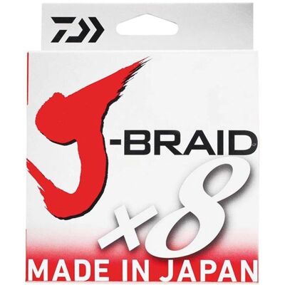 Daiwa J-Braid x8 150m - 9lb - Multicolore - Ligne de Pêche Tressée - Publicité Daiwa J-Braid x8 150m - 9lb - Multicolore - Ligne de Pêche Tressée - Publicité