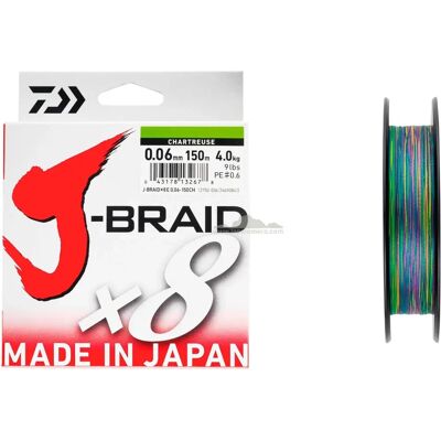 Daiwa J-Braid Multi Color 300m - Fishing Line Daiwa J-Braid Multi Color 300m - Fishing Line