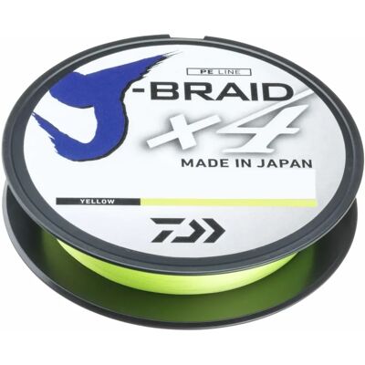Daiwa J-braid 4 Jaune - Ligne de Pêche - Publicité Daiwa J-braid 4 Jaune - Ligne de Pêche - Publicité