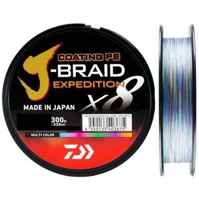 Daiwa J-Braid Expedition - 300 Meter Geflochtene Schnur Daiwa J-Braid Expedition - 300 Meter Geflochtene Schnur