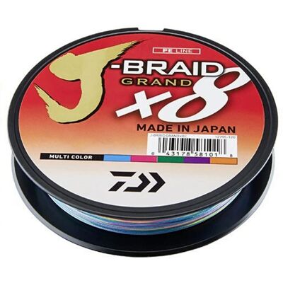Ligne Tressée Daiwa J-Braid Grand X8 300 m Multicolore 0,16 mm - Ligne de Pêche - Publicité Ligne Tressée Daiwa J-Braid Grand X8 300 m Multicolore 0,16 mm - Ligne de Pêche - Publicité