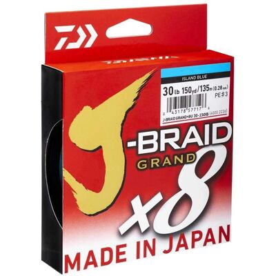 DAIWA J-braid Grand X8 135 M Azul - Línea de Pesca DAIWA J-braid Grand X8 135 M Azul - Línea de Pesca
