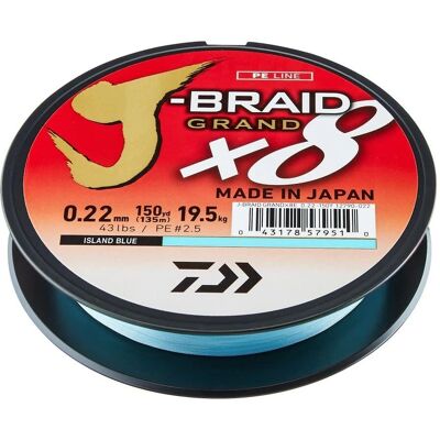 Línea de Pesca Trenzadas Daiwa J-braid Grand X8 - 270 M - Rojo Línea de Pesca Trenzadas Daiwa J-braid Grand X8 - 270 M - Rojo