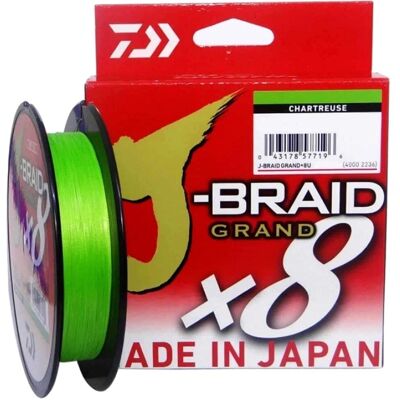Daiwa J-Braid Grand X8E 0,18mm - 270m - Fil de pêche - Publicité Daiwa J-Braid Grand X8E 0,18mm - 270m - Fil de pêche - Publicité