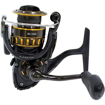 Daiwa BG2000 - Salzwasser-Spinnrolle - Schwarz/Gold Daiwa BG2000 - Salzwasser-Spinnrolle - Schwarz/Gold