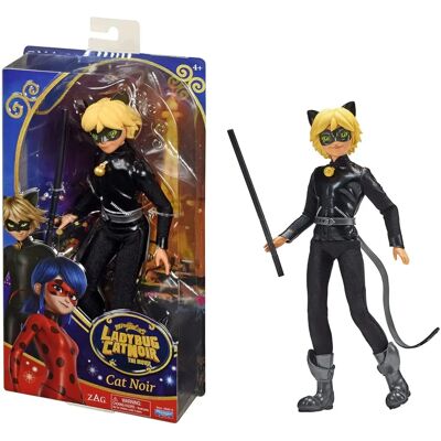 Lalka Miraculous Cat Noir - Artikulowana, 27cm, z ubraniem Lalka Miraculous Cat Noir - Artikulowana, 27cm, z ubraniem