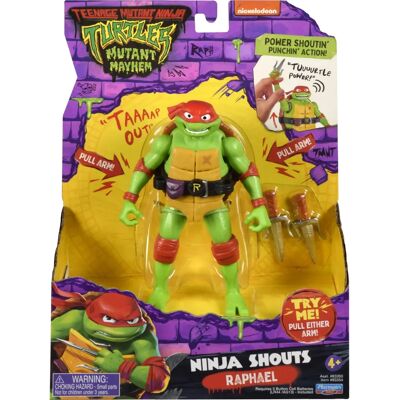 Teenage Mutant Ninja Turtles Raphael Ninja Shouts Action Figure - Action Figure Teenage Mutant Ninja Turtles Raphael Ninja Shouts Action Figure - Action Figure