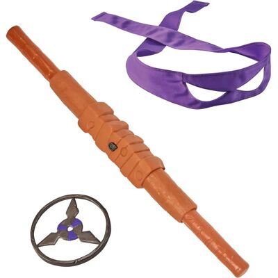 Teenage Mutant Ninja Turtles Donatello Paarse Bandana Ninja Bo-staf & Sterren - Kostuum Teenage Mutant Ninja Turtles Donatello Paarse Bandana Ninja Bo-staf & Sterren - Kostuum