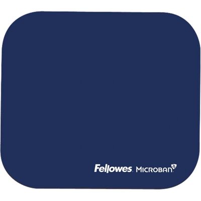 Fellowes Microban Blue Mouse Pad - Rectangular, 3mm Thick Fellowes Microban Blue Mouse Pad - Rectangular, 3mm Thick