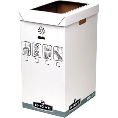 Fellowes R-Kive System Återvinningskorg - Grå, Vit - 300 x 500 x 600 mm Fellowes R-Kive System Återvinningskorg - Grå, Vit - 300 x 500 x 600 mm