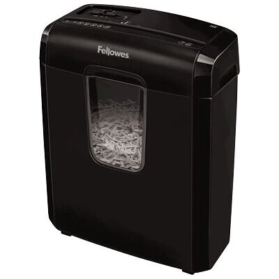 Fellowes Powershred 6C Taglierina a taglio incrociato nera Fellowes Powershred 6C Taglierina a taglio incrociato nera