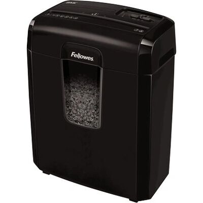 Broyeur de papier Fellowes Micro-coupe 8MC - Usage personnel, Noir Broyeur de papier Fellowes Micro-coupe 8MC - Usage personnel, Noir