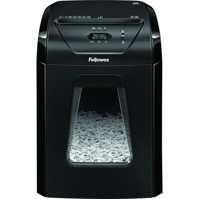 Fellowes Powershred 12C Keresztirányú aprító - 22,5 cm Fekete Fellowes Powershred 12C Keresztirányú aprító - 22,5 cm Fekete