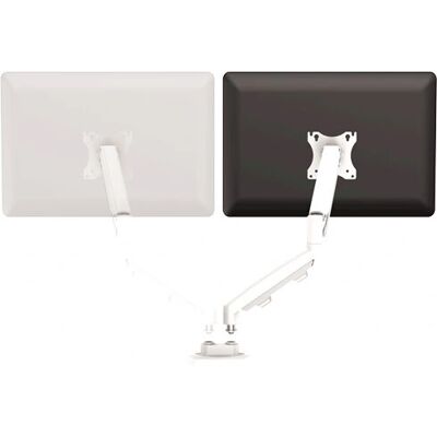 Support moniteur Fellowes Eppa 9683801 - Double, Blanc - Publicité Support moniteur Fellowes Eppa 9683801 - Double, Blanc - Publicité