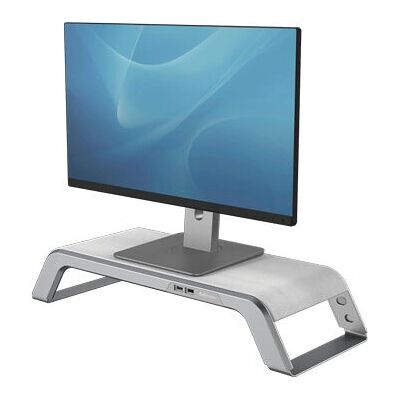 Fellowes Monitorständer - Verstellbar, Weiß, 3 Höhenstufen, USB-Anschlüsse Fellowes Monitorständer - Verstellbar, Weiß, 3 Höhenstufen, USB-Anschlüsse