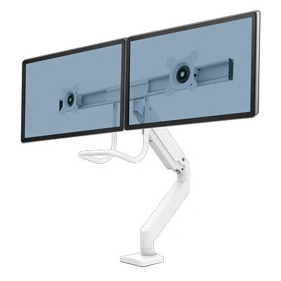 Fellowes Eppa Dual Crossbar Monitorarm - Weiß - Monitorhalterung Fellowes Eppa Dual Crossbar Monitorarm - Weiß - Monitorhalterung