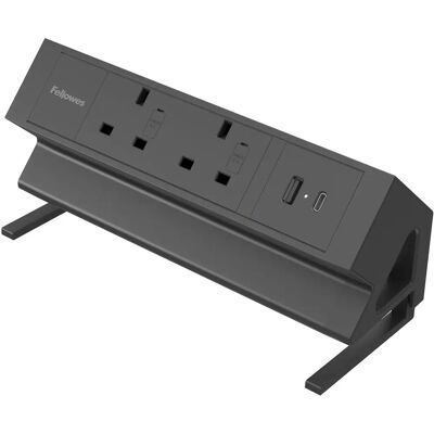 Fellowes - Power Desk Type G Clamp - 2x230V - Rallonge secteur - Publicité Fellowes - Power Desk Type G Clamp - 2x230V - Rallonge secteur - Publicité