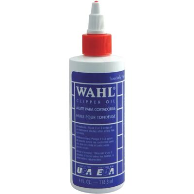 Huile pour tondeuses Wahl - Publicité Huile pour tondeuses Wahl - Publicité
