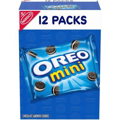 Cookies Mini Sandwich au Chocolat Oreo - Pack Collations - 12 Pièces - Publicité Cookies Mini Sandwich au Chocolat Oreo - Pack Collations - 12 Pièces - Publicité
