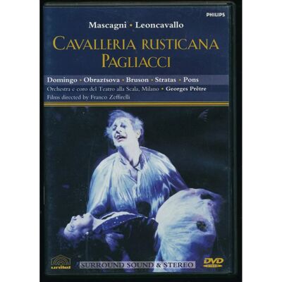Franco Zeffirelli DVD - Cavalleria Rusticana & Pagliacci - Region 2 Franco Zeffirelli DVD - Cavalleria Rusticana & Pagliacci - Region 2