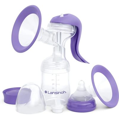 Lansinoh Ręczna Pompa do Piersi - Dwa Etapy, Ergonomiczna, Bez BPA Lansinoh Ręczna Pompa do Piersi - Dwa Etapy, Ergonomiczna, Bez BPA