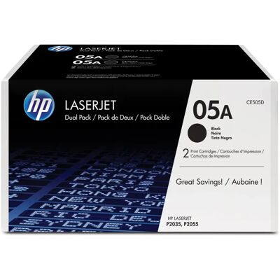 HP - 05A - 2-pack - LaserJet - Tonerkassett HP - 05A - 2-pack - LaserJet - Tonerkassett