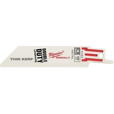 MILWAUKEE Sawzall Fino 100mm 18 TPI Bi-metal - Hoja de sierra MILWAUKEE Sawzall Fino 100mm 18 TPI Bi-metal - Hoja de sierra