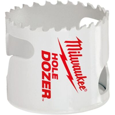 Seghetto a tazza Milwaukee 22mm - Costruzione bim metallica per durabilità Seghetto a tazza Milwaukee 22mm - Costruzione bim metallica per durabilità