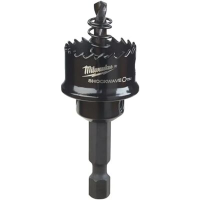 Sierra de corona Milwaukee Shockwave 22mm de cobalto - Lista para impacto Sierra de corona Milwaukee Shockwave 22mm de cobalto - Lista para impacto
