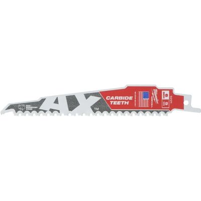 Hoja de sierra sable Milwaukee - Carburo TCT 150 mm - Herramienta de corte resistente Hoja de sierra sable Milwaukee - Carburo TCT 150 mm - Herramienta de corte resistente