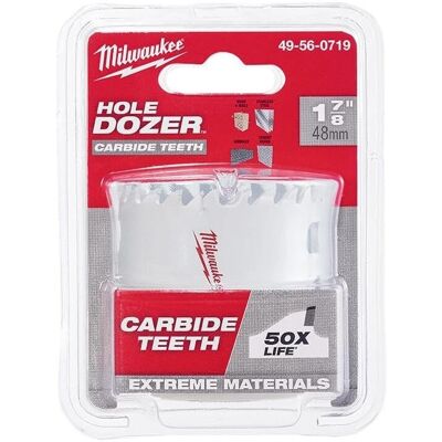 Milwaukee Hole Dozer Carburo 48mm - Sierra copa Milwaukee Hole Dozer Carburo 48mm - Sierra copa