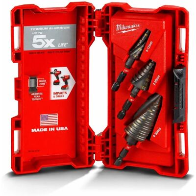 Milwaukee Modell 48899266 - Stufenbohrer-Set für Schlagbohrmaschinen Milwaukee Modell 48899266 - Stufenbohrer-Set für Schlagbohrmaschinen