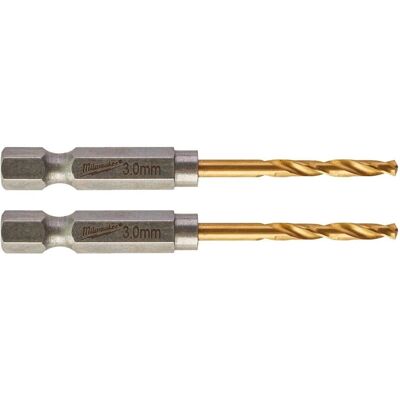 Milwaukee HSS-G 3mm metallborr - Röd - Tung användning Milwaukee HSS-G 3mm metallborr - Röd - Tung användning