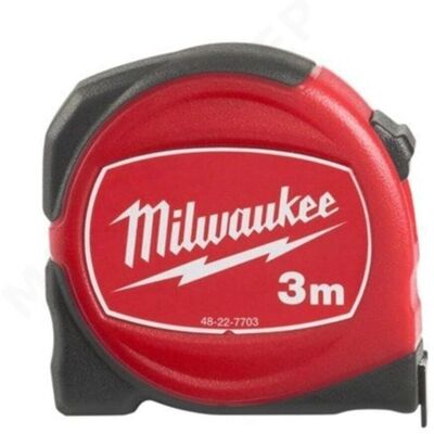 Milwaukee Modèle 48227703 Mètre Ruban Compact 3m - Résistant aux Chocs - Publicité Milwaukee Modèle 48227703 Mètre Ruban Compact 3m - Résistant aux Chocs - Publicité